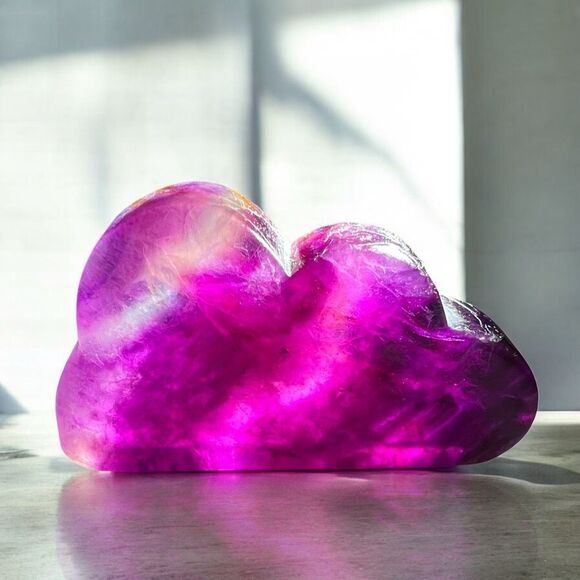 Purple Fluorite Cloud‎ Carving (#2) - Picture 1 of 11